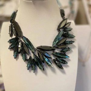 Park Lane Jewelry, "MESMERIZE" Necklace Indigo Blue & Jet Crystals REG.. $1000